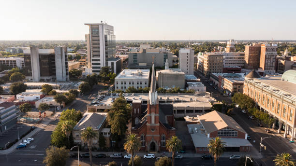 Stockton, California downtown skyline